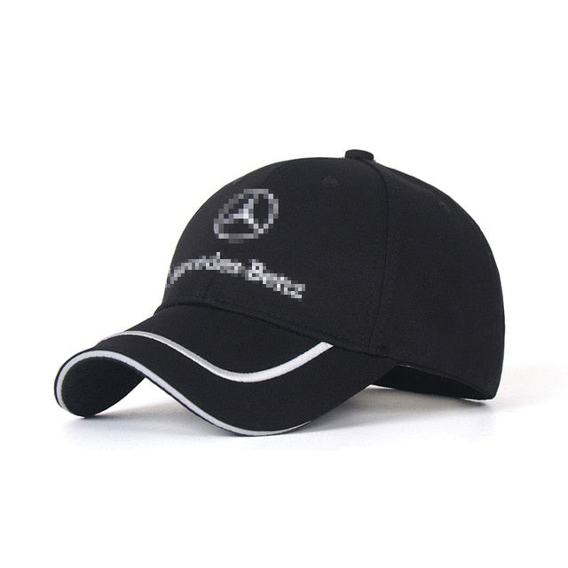 Embroidery Peaked Cap for Mercedes Benz w203 w204 w205 w211 w201 w213 Baseball Hat Trucker Hats Logo Sunbonnet Auto Accessories